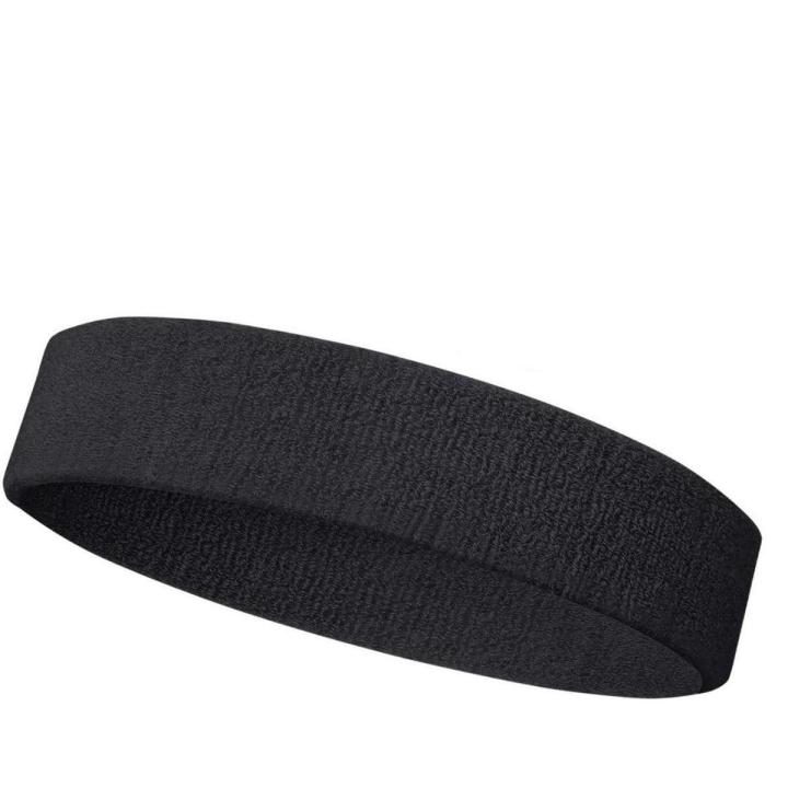 Black Outdoor Fitness Sports Sweatband Headband Yoga Gym Head Band