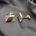 Modern and Elegant design Cufflinks Studs for men in Golden color. 