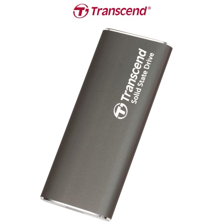 Transcend ESD265C 1TB External Solid State Drive Portable SSD, Slim & Sleek Lightweight, Aluminum casing, Up to 1050 MB/s,Type A and C