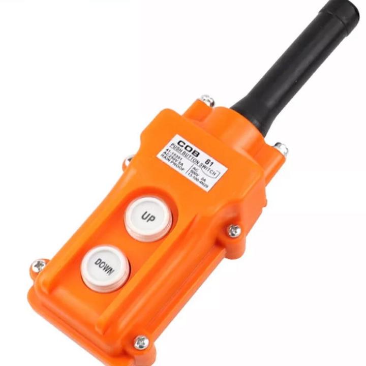 Rainproof For Truck Hoist Crane Pendant Control Station Push Button Switch UP-Down AC250V 5A