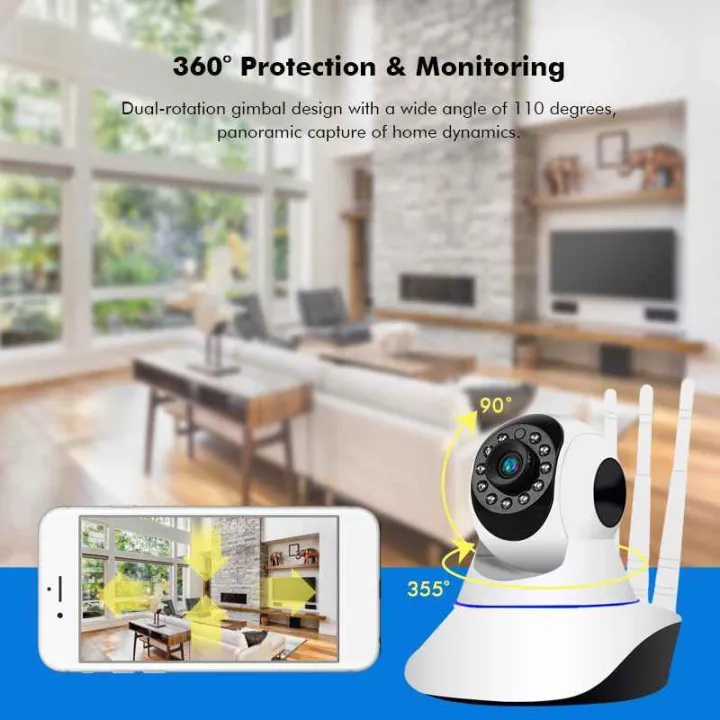 Ip%20Wireless%20Camera%20360%20With%203%20Antenna%20-%20Image%204