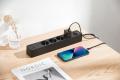XO WL10 (EU)  2500W Extension Power Strip Board With 4USB  and 4 Power Sockets EU Multifunction Socket 1.8 Meters (4AC+4USB). 