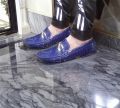 Formal blue loafer shoes for man synthetic leather formal shoes. 
