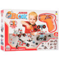 Junior Blocks with Simulation Drill - 286 Pieces(10 in 1 Models) for Kids. 