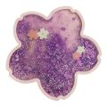 13ME Glitter Cherry Coaster Cherry Blossom Quicksand Flash Coaster Cute Quicksand Pad. 