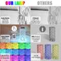 21 cm Crystal Lamp 16 Color Changing RGB Night Light Touch Lamp USB Romantic LED Rose Diamond Table Lamps for Bedroom Living Room Party Dinner Decor Creative Lights( 8.7IN Remote & Touch）. 