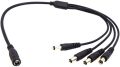 CoCar DC in hollow plug to socket, extension cable, DC power, 5.5 mm x 2.1 mm plug for car parking systems power, reversing camera monitor CCTV with LED strip.. 