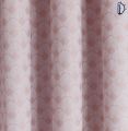 Jacquard Curtains Set, Lined Eyelet Curtains for Room - Morning Rays Pink - Pack of 2. 