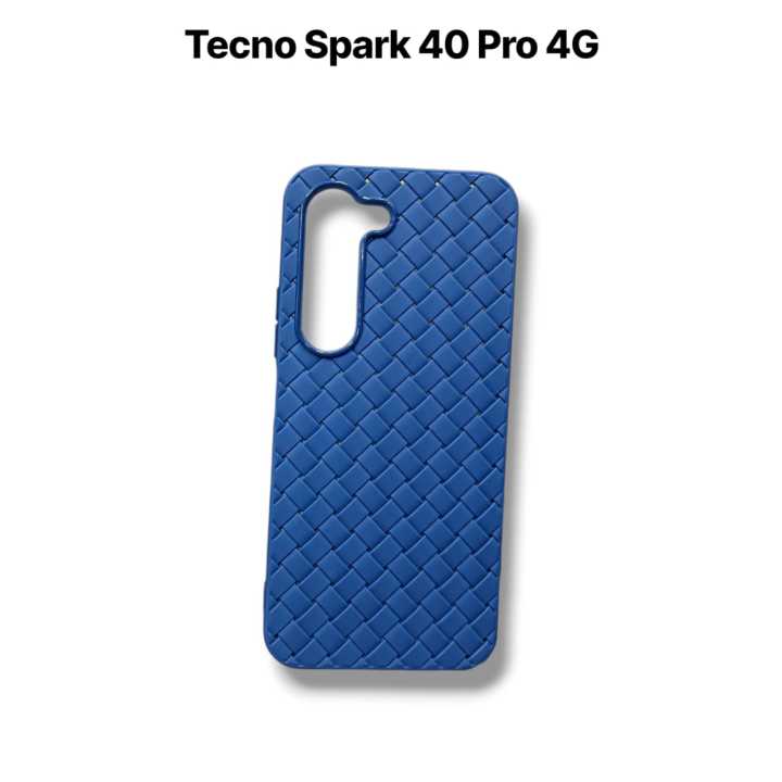 Tecno%20Spark%2040%20Pro%20Back%20Cover%20Soft%20MAtt%20Woven%20Design%20Protection%20Phone%20Case%20for%20Tecno%20Spark%2040%20Pro%20-%20Image%202