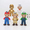 11CM anime cartoon super Mario bros Dry B Tortoise Mario Maker Odyssey figure Toys TV Movie Dolls toy. 