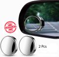 Car Round Mirror Original Glass Rear view Blind spot Side Mirror Wide-angle 360 Rotatable lens - 2 pcs Free Shipping. 
