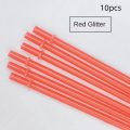 10pcs New Colorful Drinking Straws Reusable PP Plastic Glitter Straw 23cm Length 230mm PP Plastic Straw. 