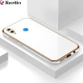 Jizetin (Free Lanyard) for Huawei Nova 3i Back Cover Pure Color Luxury 6D Plating Case Side Pattern Soft Silicone Square Mobile Phone Cases. 