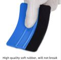 Wrapping Tools Plastic Hard Rubber Scraper With Felt Car Vinyl and tint paper fitting tool For Easier Application Of Vinyl. 