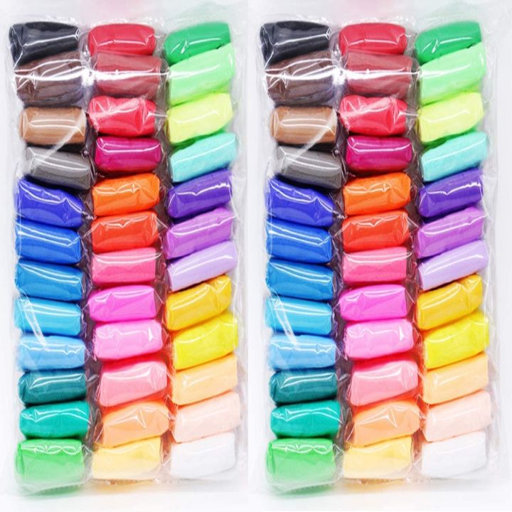 pack of 72 Colors Trendy Super Light Clay / Air Drying Light Clay / Super Light Clay Art # OFA-AFC01 (72 Pcs)