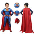 Kids Superhero Superman Costume Set Halloween Cosplay Bodysuit for Boys and Girls. 