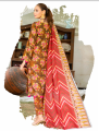 MINA Luxury 3-Piece Printed Unstitched Suit – Elegant Design on Premium Fabric for Custom Tailoring. 