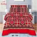 Bed sheet Cotton Satin King size (95*90) Premium Quality. 