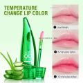 Beauty Alovera Soothing Gel Lip balm Color Changing lipgloss MATTE ME  Aloe Vera  99% Soothing Gel  Magic Lip Gloss Light Pink Shade. 