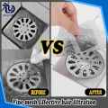 Pack of -10Pis Disposable Floor Drain Sticker Shower Drain Hair Catcher Cover Sink Strainers Anti-blocking Bathtub Mesh Filter Sticker. 