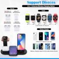 Wireless Charger, 3 in 1 Wireless Charger Station, 15W Fast Charging Dock Stand for Apple iPhone 14/13/13 Pro/13 Pro Max/12 mini/12/12 Pro/SE/X/XR/iWatch 6/5/4/3/2/Airpods 2/Pro for Samsung S20 FE/S21. 