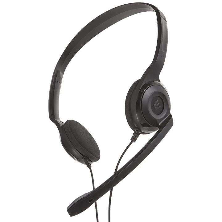 Sennheiser PC 3 Chat - Durable On-Ear Wired Headset - Noise Cancelling Microphone for Casual Gaming and Easy Connectivity - Lightweight Stereo Quality Sound - Great for Internet Telephony & E-Learners