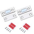 Pair Magnetic Door Catch Ultra Thin Cabinet 2 Magnets Magnets Stainless Steel Cabinet Door Magnetic Catch Adhesive Cabinet Door Magnets For Kitchen Closet Drawer Magnetic Cabinet Latch. 