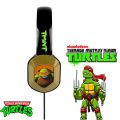 TEENAGE MUTANT NINJA TURTLES HEADPHONES WITH 4 CHANGEABLE FACEPLATES TOYS GAMES CARTOON. 