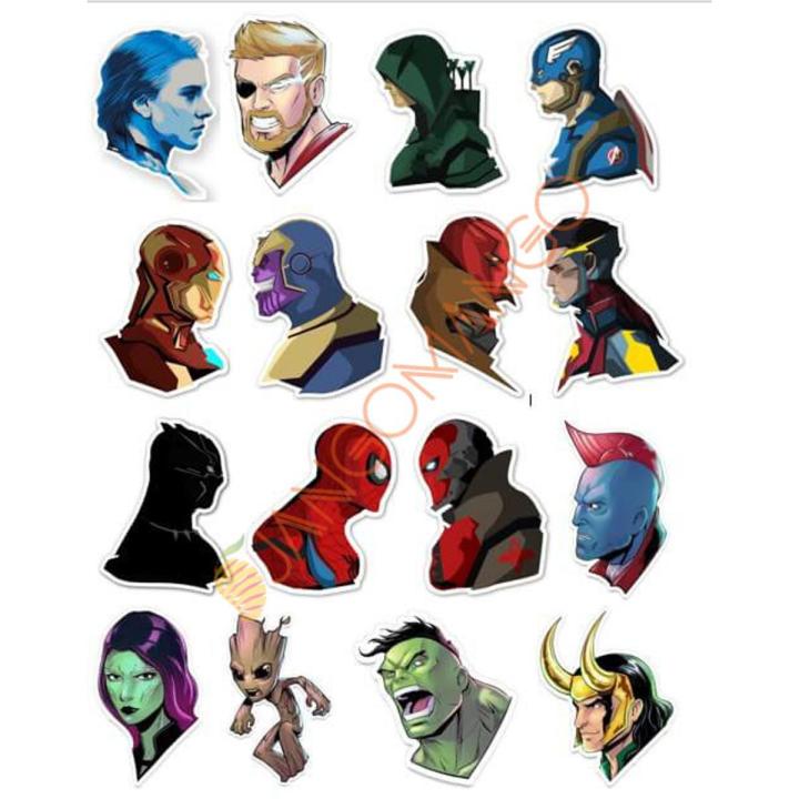10 Pcs Marvel Avengers End Game Characters Stickers Pack for Laptop and Phone DIY Stickers - JangoMango Store