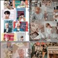 BTS Collage Stickers (3) For Girls Bangtan Stickers (UNCUT) for Phone Cover Laptop Scrapbook Journal. 