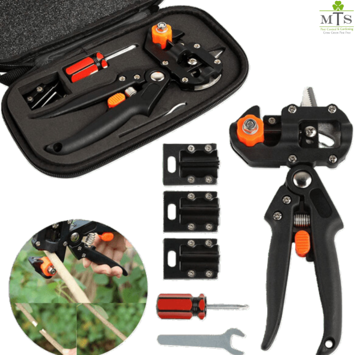 Professional Grafting Tool Kit With Box - Heavy Duty Imported Nursery Garden grape vine Graft Tool Cutter -   Farming Pruning Shears Grafting Scissor Fruit Tree Secateurs Pruning Luxury Cutting Knife Garden Tools Hand Tool