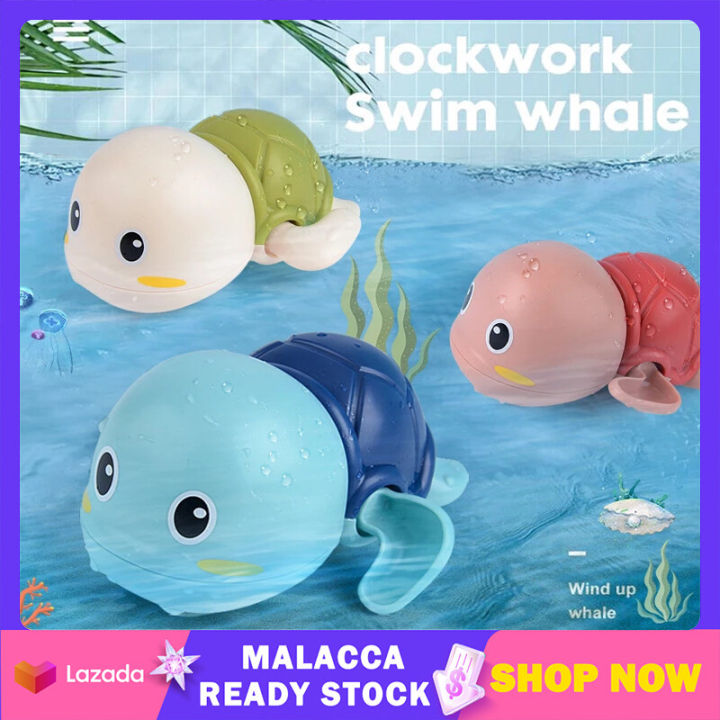 Baby Bath Toy Turtle Cute Cartoon Water Swimming Toys Age 1-5 Year Baby Turtles Clockwork Infant Swim Bathtub Toys Water Playing Bath Toys | Cute Baby