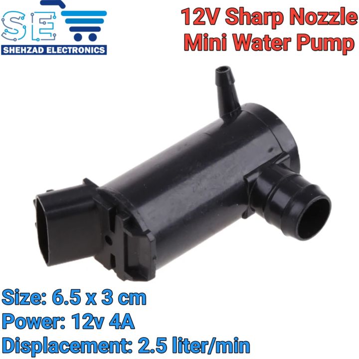 12V DC Mini Water Pump Sharp Nozzle Pump For Aquarium Car Wiper Motor Washer Pump