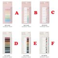 （1 Pack of 200） Sticky Notes Color Classification Index Stickers Loose-leaf, Bookmarks, Ruler Multi-functional Student Stationery European Retro Labels. 