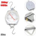 Hanging Scale 100kg 220lbs and 200kg Capacity Alloy Mechanical Hanging Scales With 2 Hook. 
