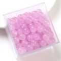 50Pcs Crystal Glass Beads Jelly Solid Colored Imitation Jade Stone Loose Spacer Beads for Jewelry Making. 