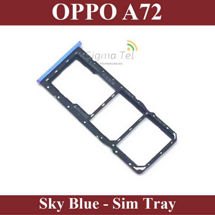 Oppo A72 SIM Tray Sim Jacket Sim Slot Sim Door For Oppo A72 - Sky Blue