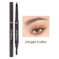 Natural Makeup Double Heads Automatic Eyebrow Pencil Waterproof Long-lasting Easy Ware Eyebrow Pen with Eyebrow Brush. 