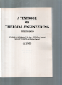 A textbook of thermal engineering 15th. 