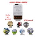 433MHZ Wireless Remote Switch AC 110V/120V/220V/ 30A 1CH Relay RF Remote Control Light Switches for Pump Security System. 