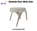 Toilet Commode Chair Seat With Four Non Skid Strong Legs. 