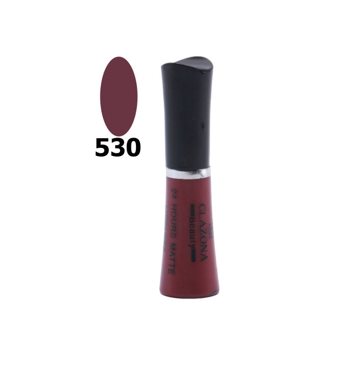 Clazona Liquid Lipstick 24 Hours Lasting Matte Lip Gloss Shade 530