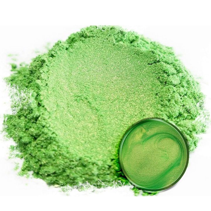 Apple Green Mica Powder Epoxy Resin Dye Pearl Pigment Natural Mica ...