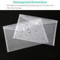 Clear Filing Document Folders | Transparent Filing Envelopes | Waterproof Plastic Envelopes | File Holder Filing Document | Poly Envelope with Snap Button Closure for A4/FC paper. 