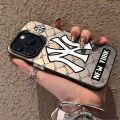 Fashionable Brand NY Phone Case Compatible for Infinix Hot 50i / Infinix Smart 9 Silicone Case Anti Drop. 