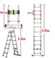 Ladder Aluminium  Ladder Telescopic Double Sided 150kg. 