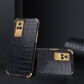 lthmy for vivo V21e 4G Phone Case Leather Crocodile Pattern Plating Soft TPU Shockproof Anti-scratch Four Corners 360 Degree Protection Back Cover. 