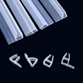 6 8 10 12mm Glass Door Sealing Strips H/f/u Shape Silicone Bathroom Shower Screen Seal Strip Window Rubber Sealer Weatherstrip. 