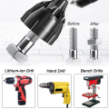 1 Piece Hex-Shank Deburring External Chamfer Tool Quick Release Deburring Chamfering Drill Bit Bolt Black Deburring Tool Fits 3-20mm. 