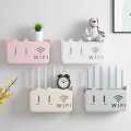 1 Pc - Wall Mounted WiFi Router Storage Box – Decorative Cable Organizer Cover | Modern Home Décor Box for Router, Set Top Box & Wires. 